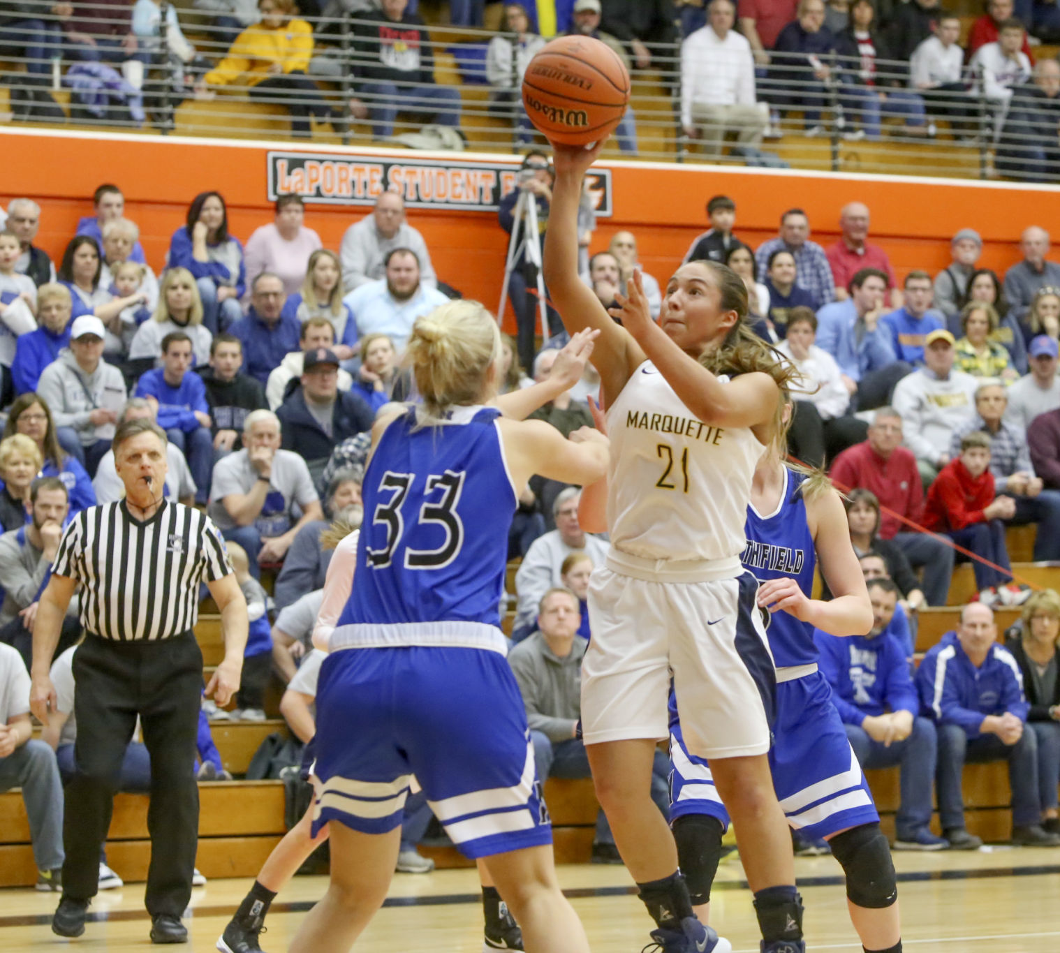 Marquette Catholic plays Northfield Saturday in semi state at LaPorte High School